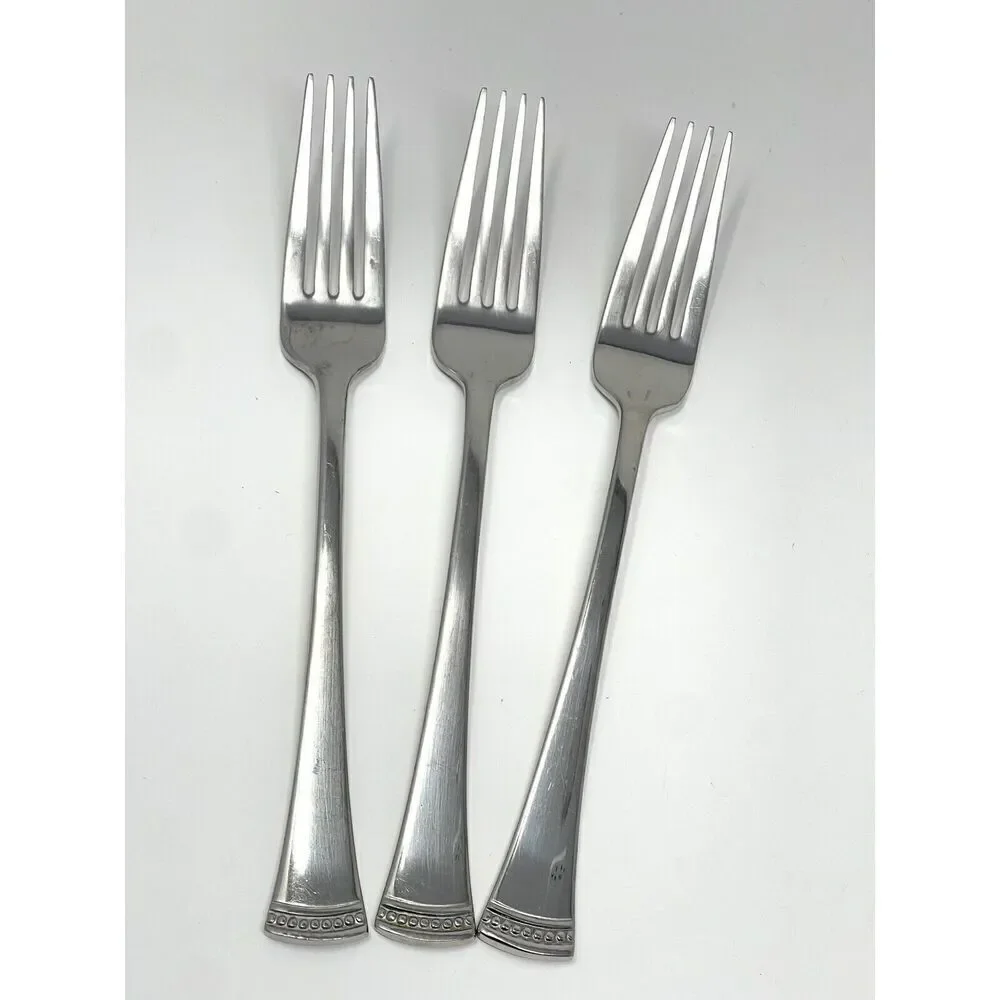 Lenox PORTOLA 18/10 Stainless Dinner Place Forks Set Of 3